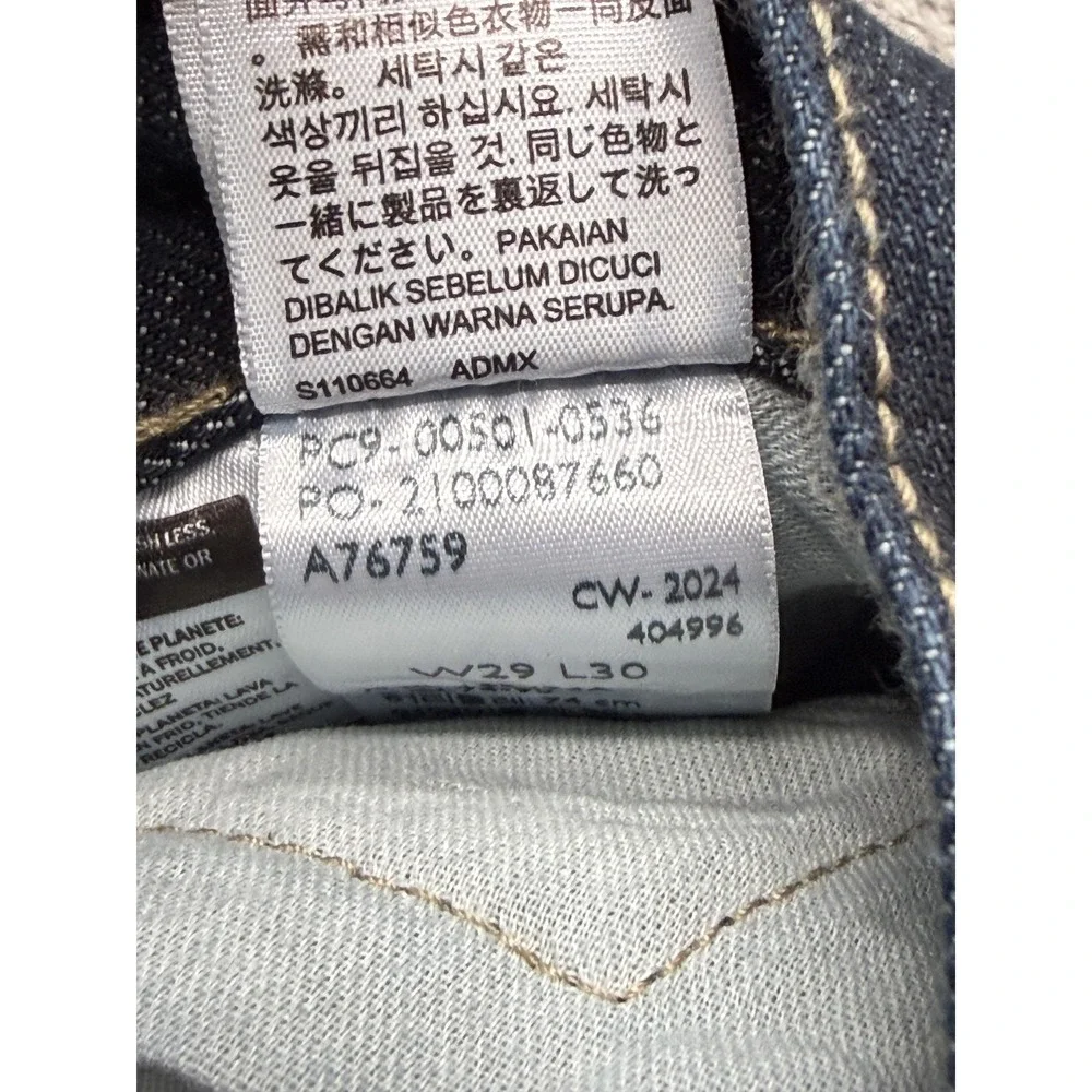 Levis 501 Jeans Mens Measured‎ 28x29 Blue Straight Denim Classic Button Fly
